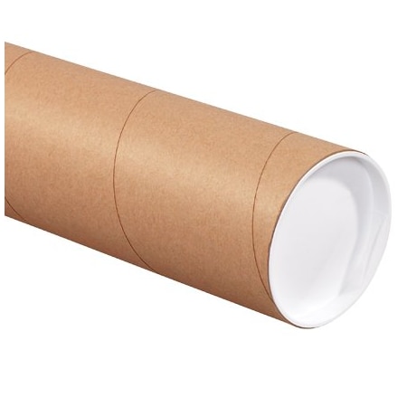 Bsc Preferred 4 x 72'' Kraft Heavy-Duty Tubes with Caps, 12PK BUY00012909